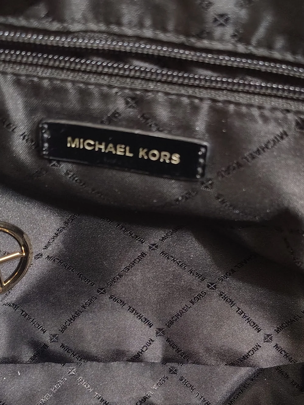 Michael Kors Black Patent Tote Bag